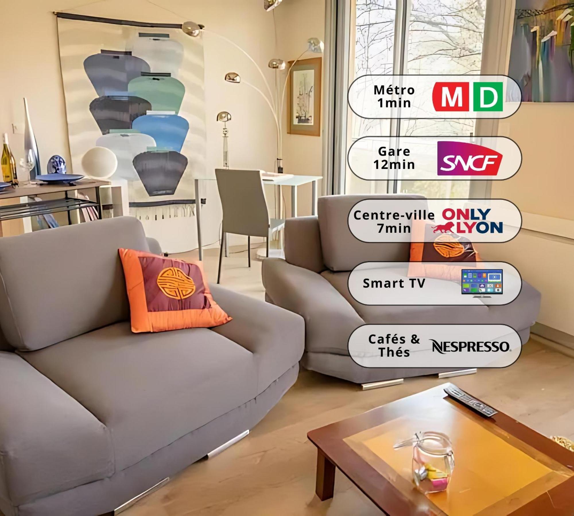 Le Monplaisir - T2 Cosy - Proche Du Metro Apartment ลียง ภายนอก รูปภาพ